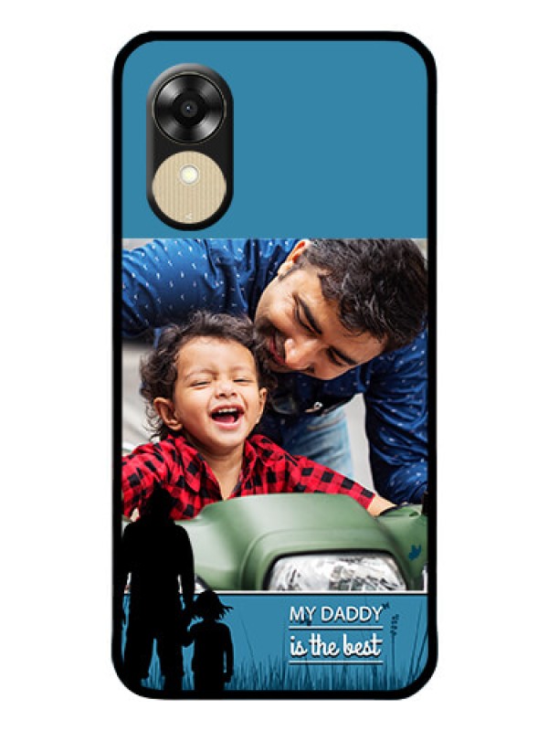 Custom Oppo A1k Custom Glass Mobile Case - Best dad design