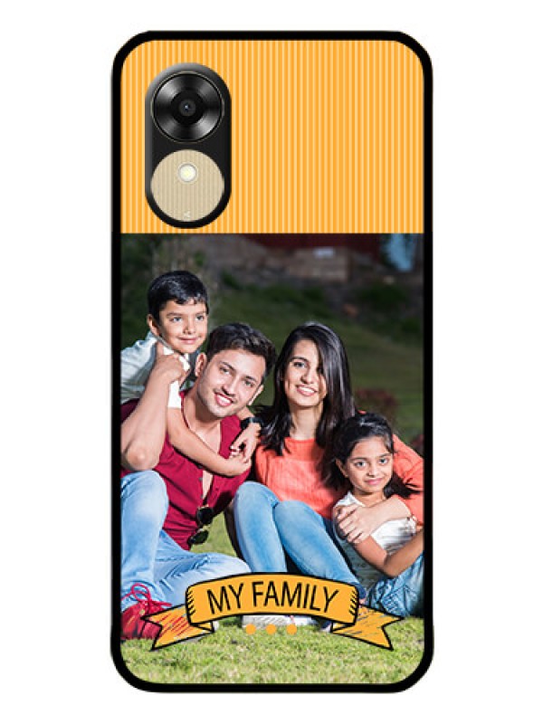 Custom Oppo A1k Custom Glass Phone Case - My Family Design