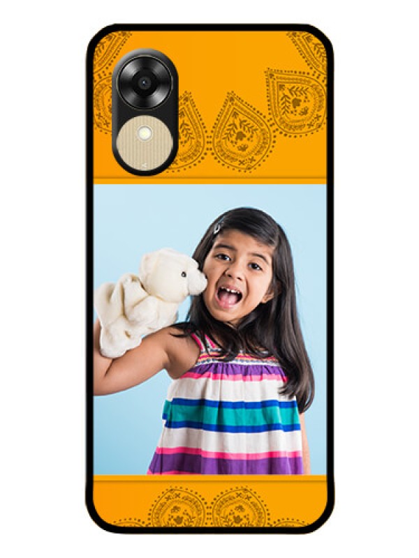 Custom Oppo A1k Personalized Glass Phone Case - Photo Wedding Design