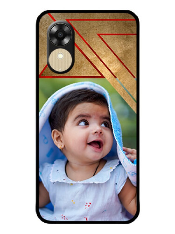 Custom Oppo A1k Personalized Glass Phone Case - Gradient Abstract Texture Design