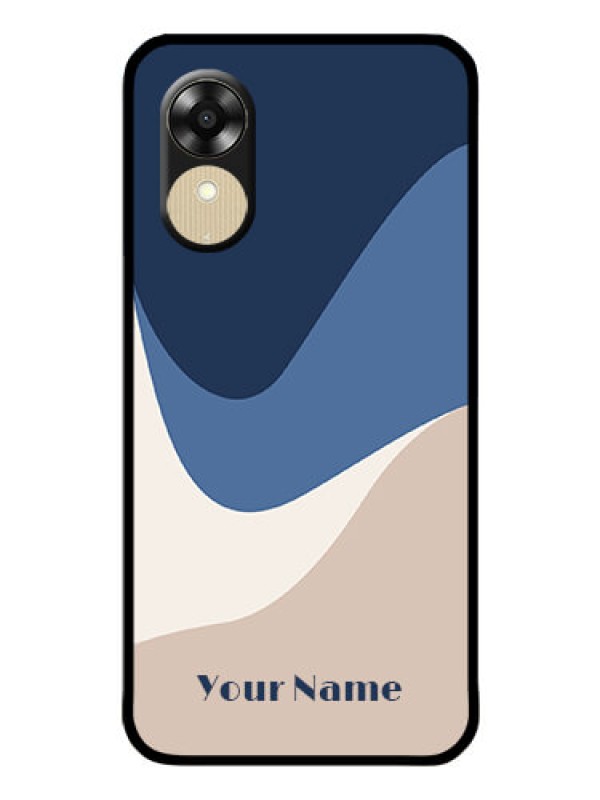 Custom Oppo A17k Custom Glass Phone Case - Abstract Drip Art Design
