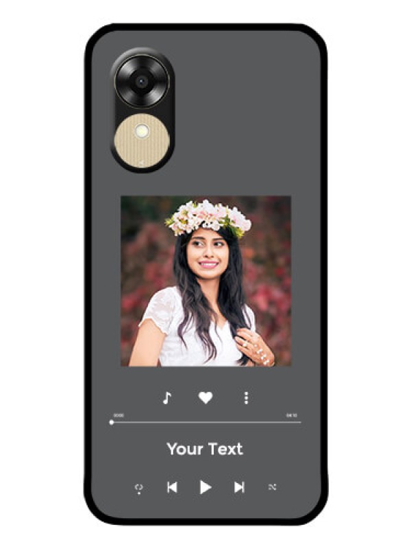 Custom Oppo A17k Custom Glass Mobile Case - Play The Music Design