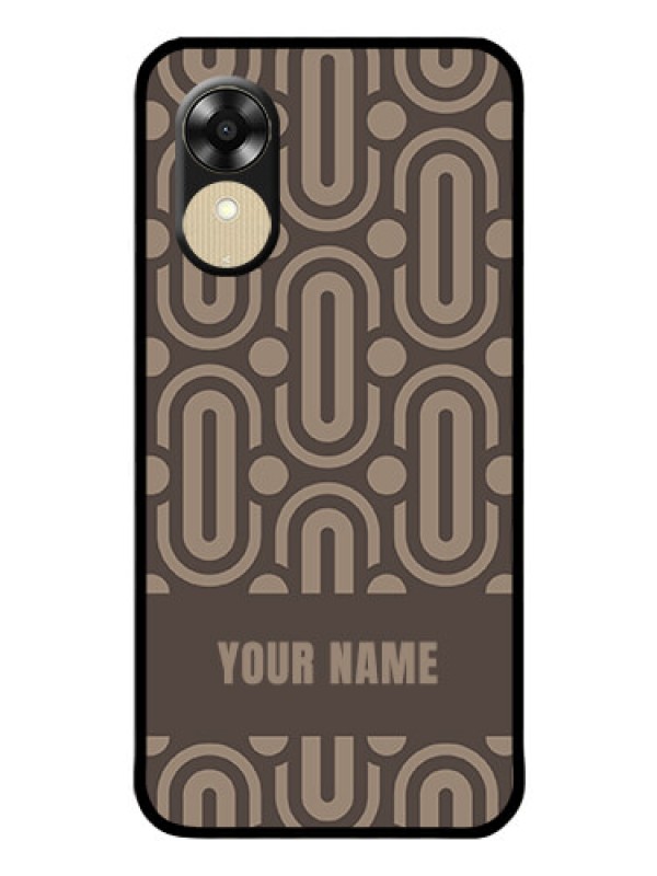 Custom Oppo A17k Custom Glass Phone Case - Captivating Zero Pattern Design