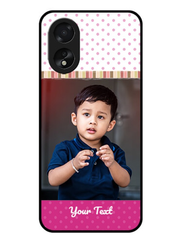 Custom Oppo A18 Custom Glass Phone Case - Cute Girls Cover Design