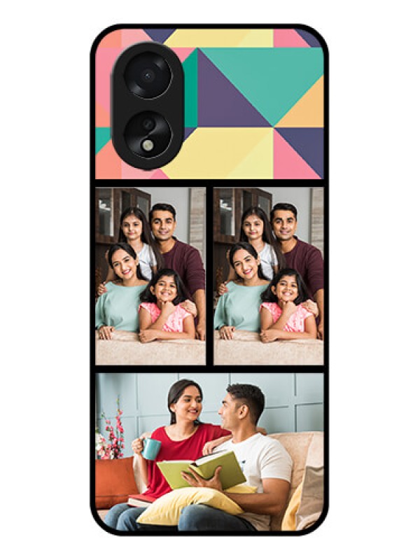 Custom Oppo A18 Custom Glass Phone Case - Bulk Pic Upload Design