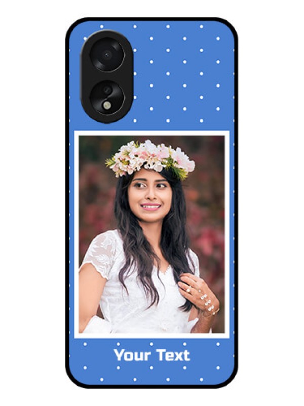 Custom Oppo A18 Custom Glass Phone Case - Polka Dots Design