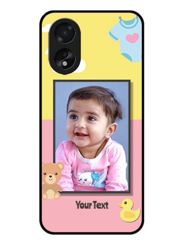 Custom Oppo A18 Custom Glass Phone Case - Kids 2 Color Design