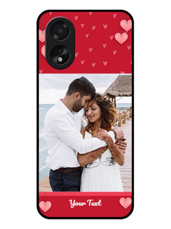 Custom Oppo A18 Custom Glass Phone Case - Valentines Day Design