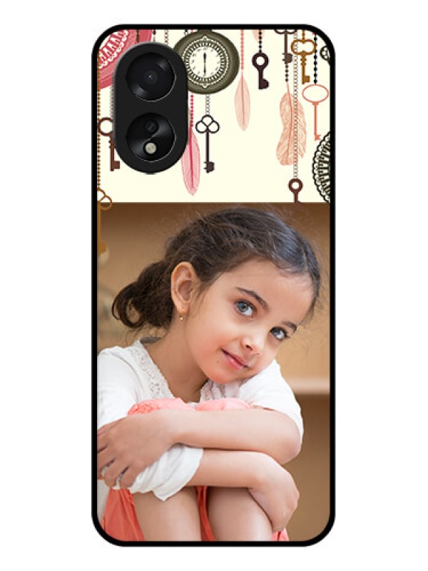 Custom Oppo A18 Custom Glass Phone Case - Boho Style Design