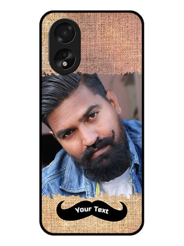 Custom Oppo A18 Custom Glass Phone Case - With Texture Design