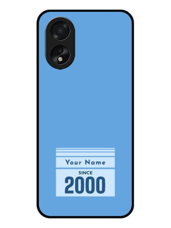 Custom Oppo A18 Custom Glass Phone Case - Custom Year Of Birth Design