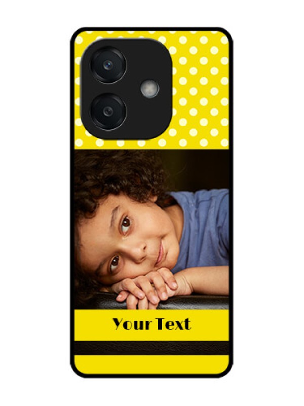 Custom Oppo A3 5G Custom Glass Phone CaseBright Yellow Case Design