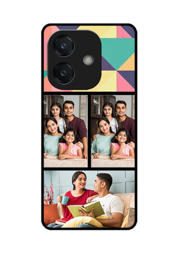 Oppo A3 5G Custom Glass Phone CaseBulk Pic Upload Design