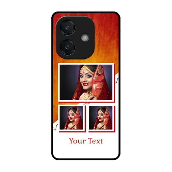 Oppo A3 5G Custom Glass Phone CaseWedding Memories Design