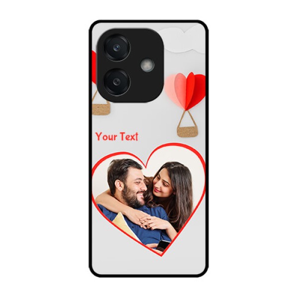 Oppo A3 5G Custom Glass Phone CaseParachute Love Design