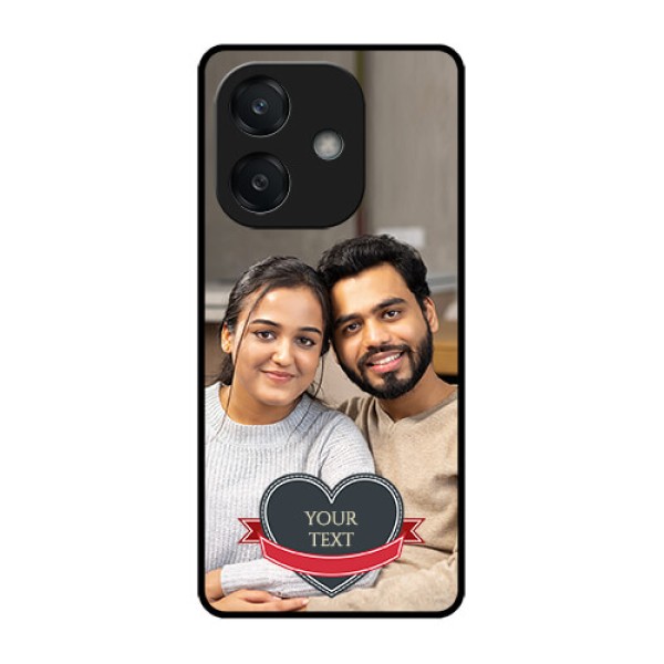 Oppo A3 5G Custom Glass Phone CaseJust Married Couple Design