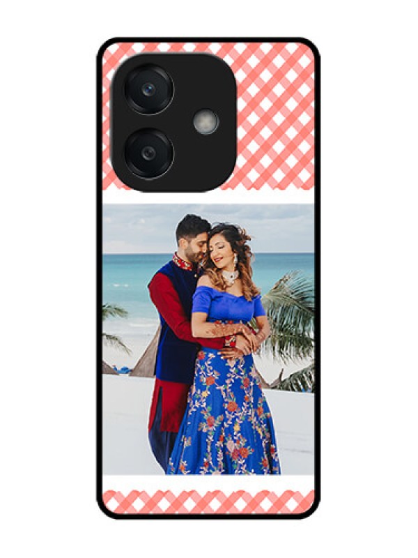 Custom Oppo A3 5G Custom Glass Phone CasePink Pattern Design