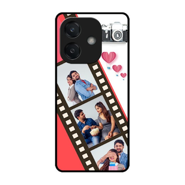 Oppo A3 5G Custom Glass Phone Case3 Image Holder With Film Reel