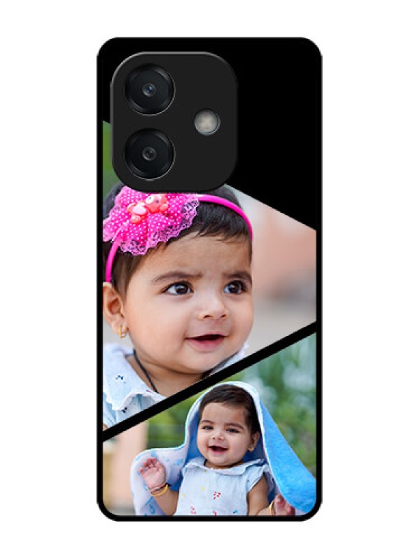 Custom Oppo A3 5G Custom Glass Phone CaseSemi Cut Design