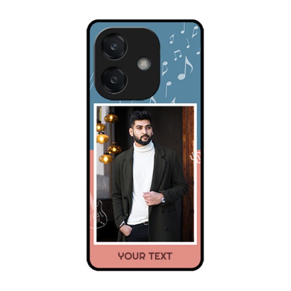 Oppo A3 5G Custom Glass Phone CaseWith Color Musical Note Design