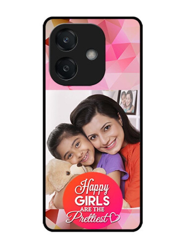 Custom Oppo A3 5G Custom Glass Phone CaseAbstract Triangle Design