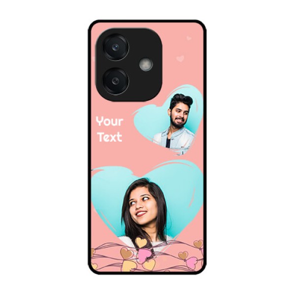 Oppo A3 5G Custom Glass Phone CaseLove Doodle Design