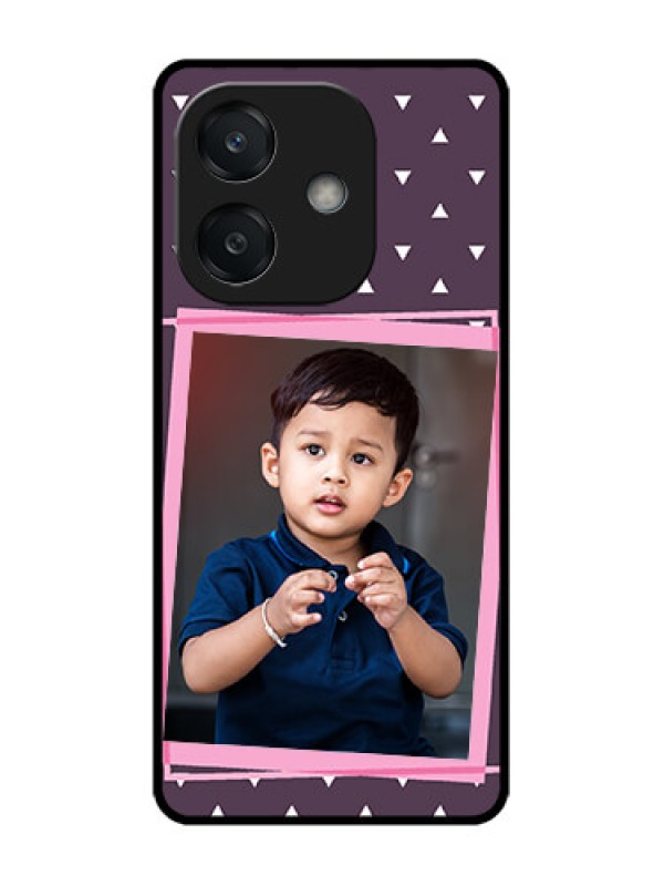 Custom Oppo A3 5G Custom Glass Phone CaseTriangle Pattern Dotted Design