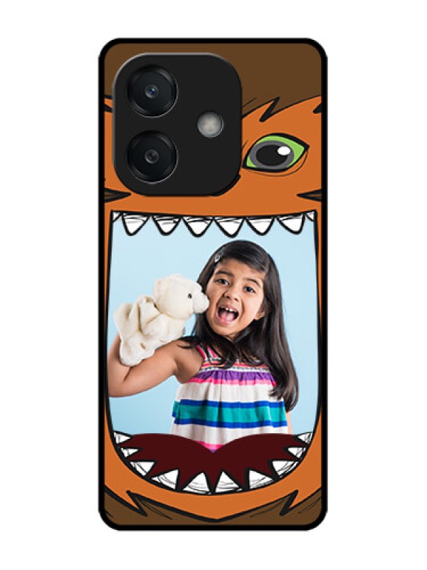 Custom Oppo A3 5G Custom Glass Phone CaseOwl Monster Back Case Design