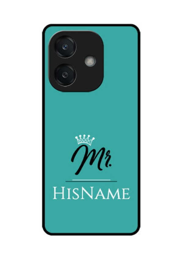 Oppo A3 5G Custom Glass Phone CaseMr With Name Design