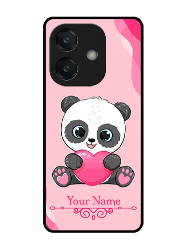 Custom Oppo A3 5G Custom Glass Phone CaseCute Panda Design