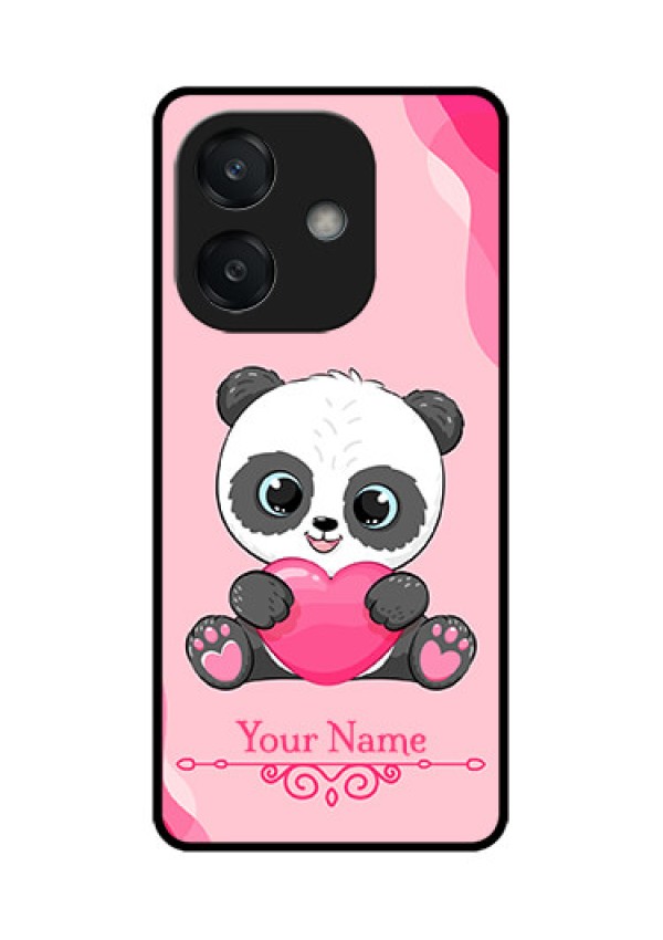 Oppo A3 5G Custom Glass Phone CaseCute Panda Design