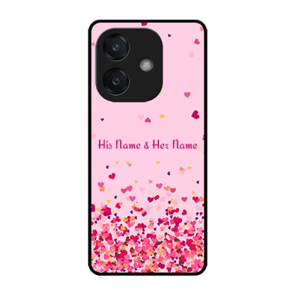 Oppo A3 5G Custom Glass Phone CaseFloating Hearts Design Oppo A3 5G Custom Glass Phone CaseFloating Hearts Design