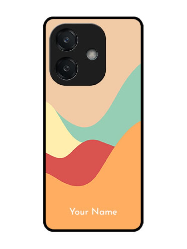 Custom Oppo A3 5G Custom Glass Phone CaseOcean Waves Multi - Colour Design