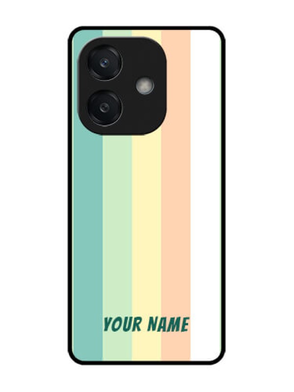 Custom Oppo A3 5G Custom Glass Phone CaseMulti - Colour Stripes Design