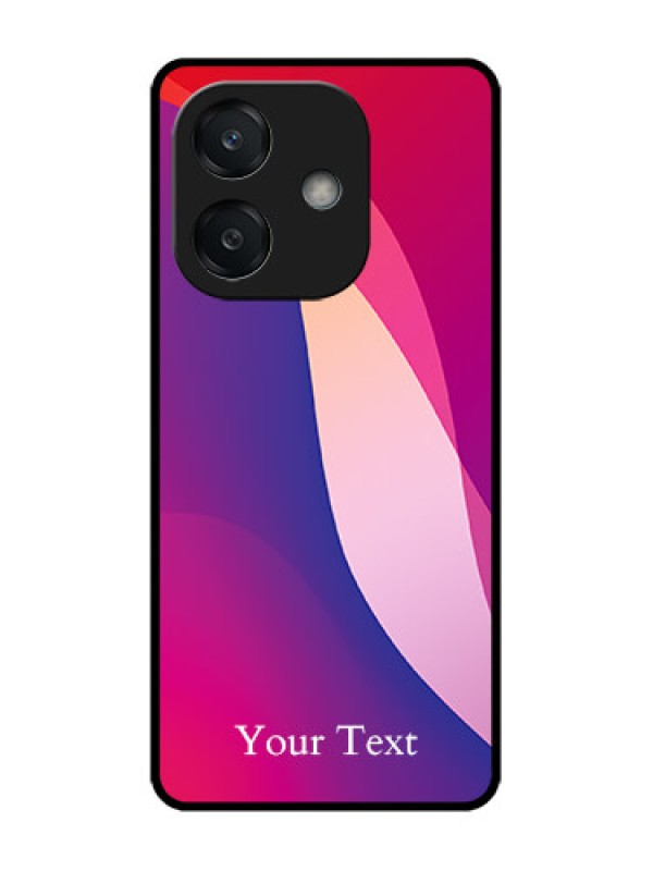 Custom Oppo A3 5G Custom Glass Phone CaseDigital Abstract Overlap Design