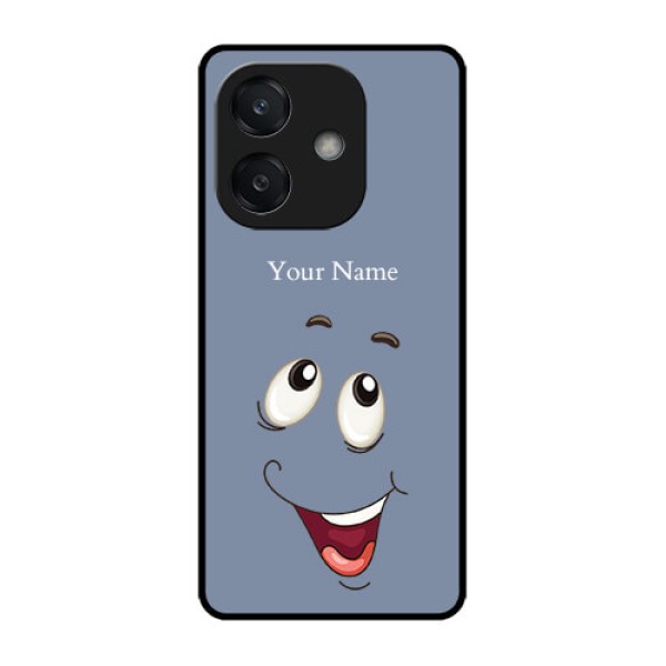 Oppo A3 5G Custom Glass Phone CaseLaughing Cartoon Face Design Oppo A3 5G Custom Glass Phone CaseLaughing Cartoon Face Design