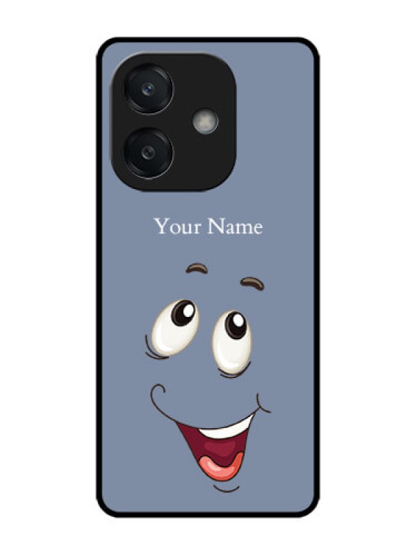 Custom Oppo A3 5G Custom Glass Phone CaseLaughing Cartoon Face Design