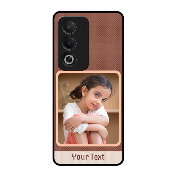 Oppo A3 Pro 5G Custom Glass Phone CaseSimple Pic Upload Design