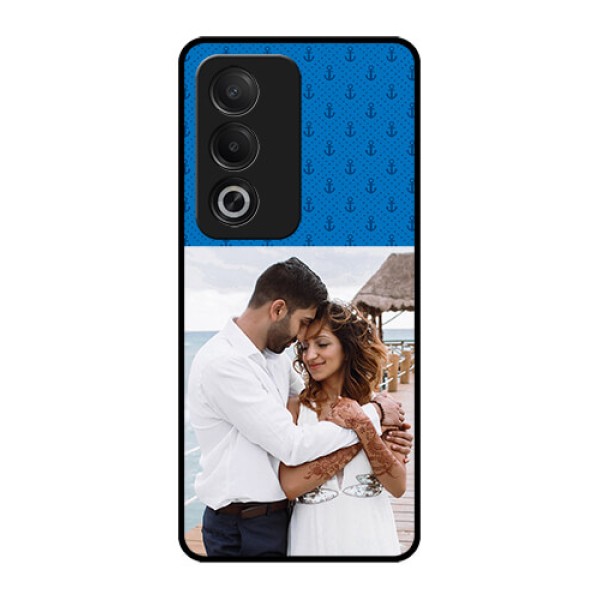 Oppo A3 Pro 5G Custom Glass Phone CaseBlue Anchors Design