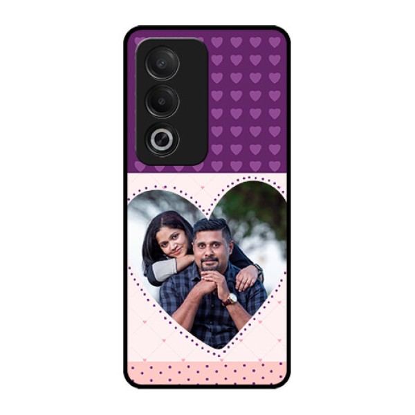 Oppo A3 Pro 5G Custom Glass Phone CaseViolet Love Dots Design