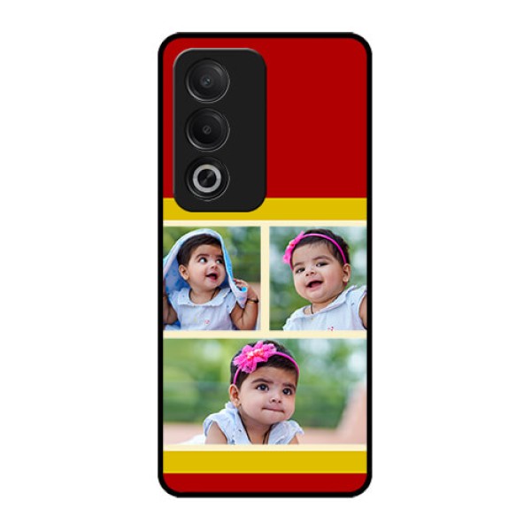 Oppo A3 Pro 5G Custom Glass Phone CaseMultiple Pic Upload Design