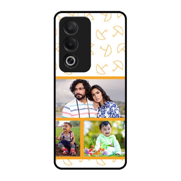 Oppo A3 Pro 5G Custom Glass Phone CaseYellow Pattern Design