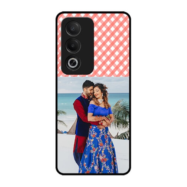 Oppo A3 Pro 5G Custom Glass Phone CasePink Pattern Design