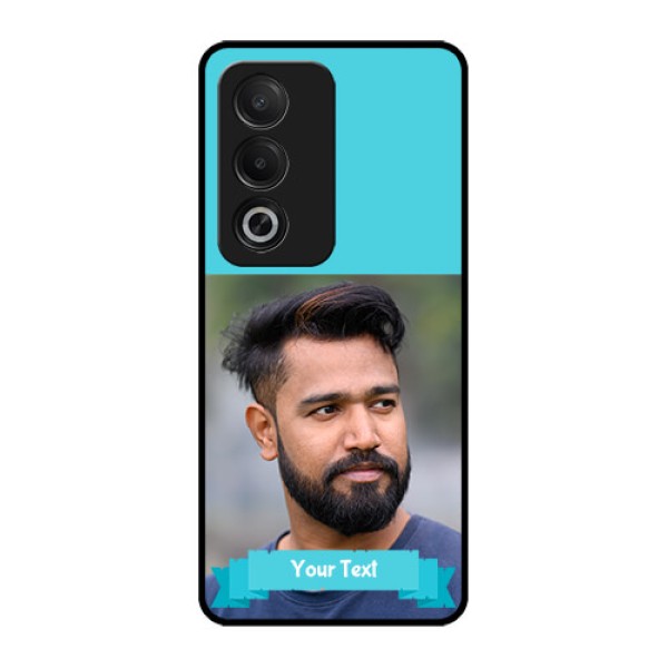 Oppo A3 Pro 5G Custom Glass Phone CaseBlue Color Design Oppo A3 Pro 5G Custom Glass Phone CaseBlue Color Design