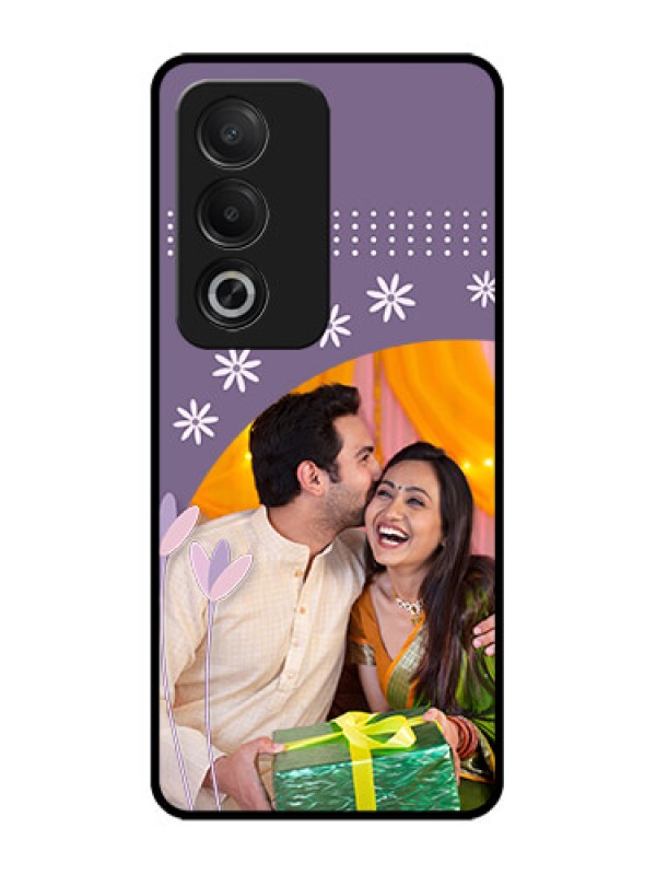 Custom Oppo A3 Pro 5G Custom Glass Phone CaseLavender Flowers Design