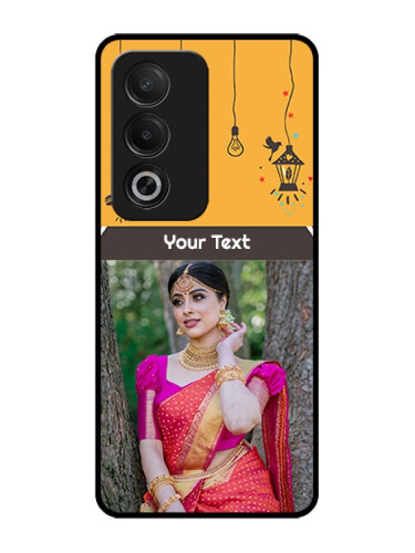 Custom Oppo A3 Pro 5G Custom Glass Phone CaseWith Family Picture And Icons