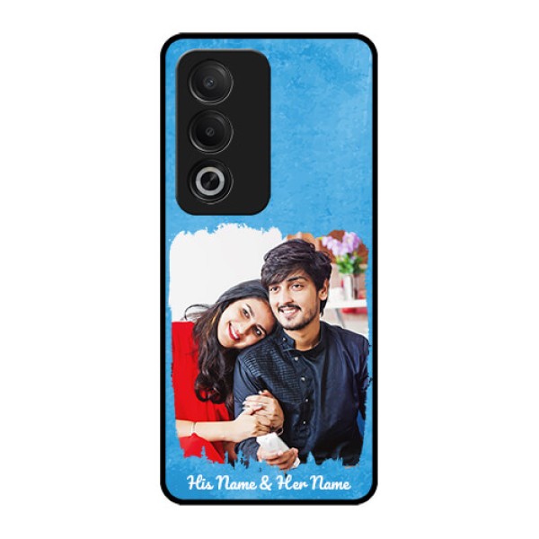 Oppo A3 Pro 5G Custom Glass Phone Case - Blue Color Vintage Design Oppo A3 Pro 5G Custom Glass Phone Case - Blue Color Vintage Design