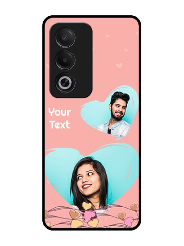 Custom Oppo A3 Pro 5G Custom Glass Phone CaseLove Doodle Design