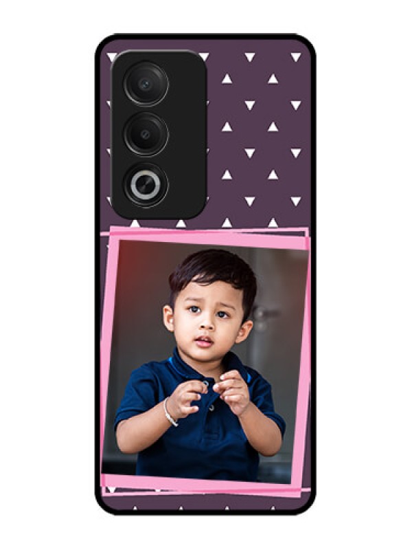 Custom Oppo A3 Pro 5G Custom Glass Phone CaseTriangle Pattern Dotted Design