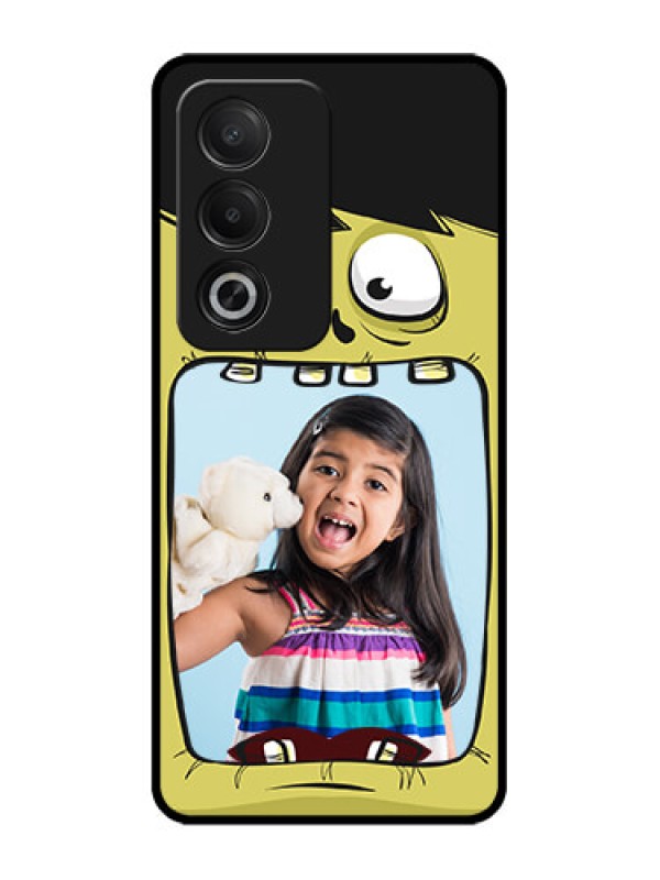 Custom Oppo A3 Pro 5G Custom Glass Phone CaseCartoon Monster Back Case Design